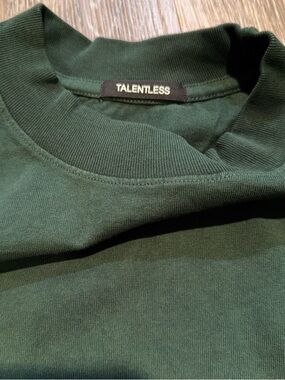 Talentless Men's Dark Green Crewneck short sleeve